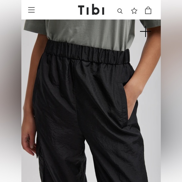 Tibi crispy nylon wilt jogger -M - Picture 3 of 7
